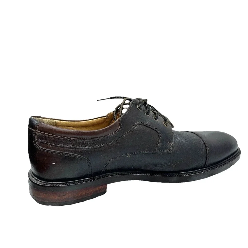 Johnston Murphy Sheepskin Leather Cap Toe Oxford Shoes 20-8922 Brown‎ Size 10 M